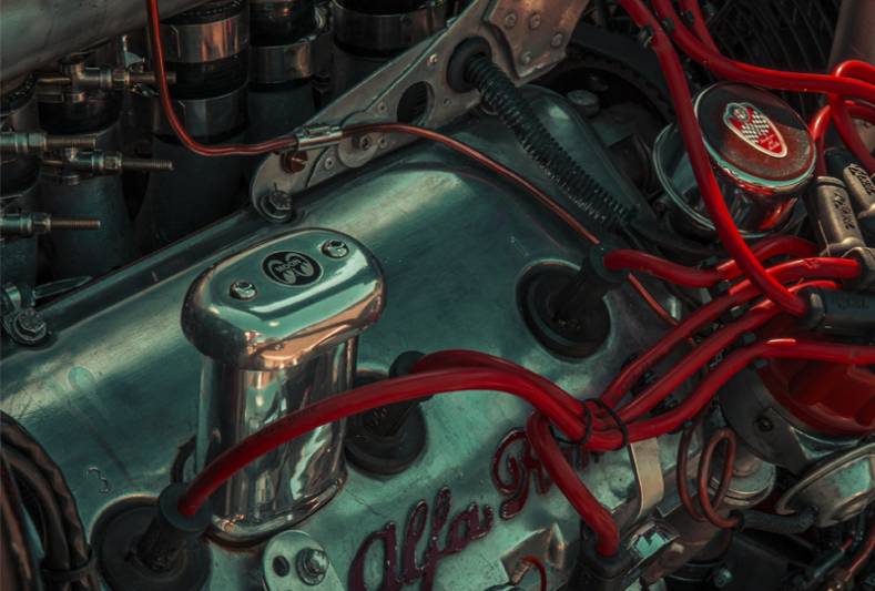 Fotografia de um motor